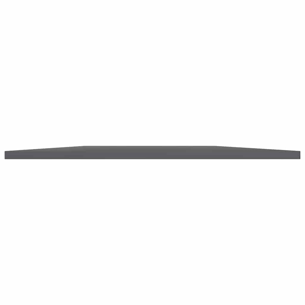 Police za knjige 4 kom visoki sjaj sive 80x20x1,5 cm od iverice