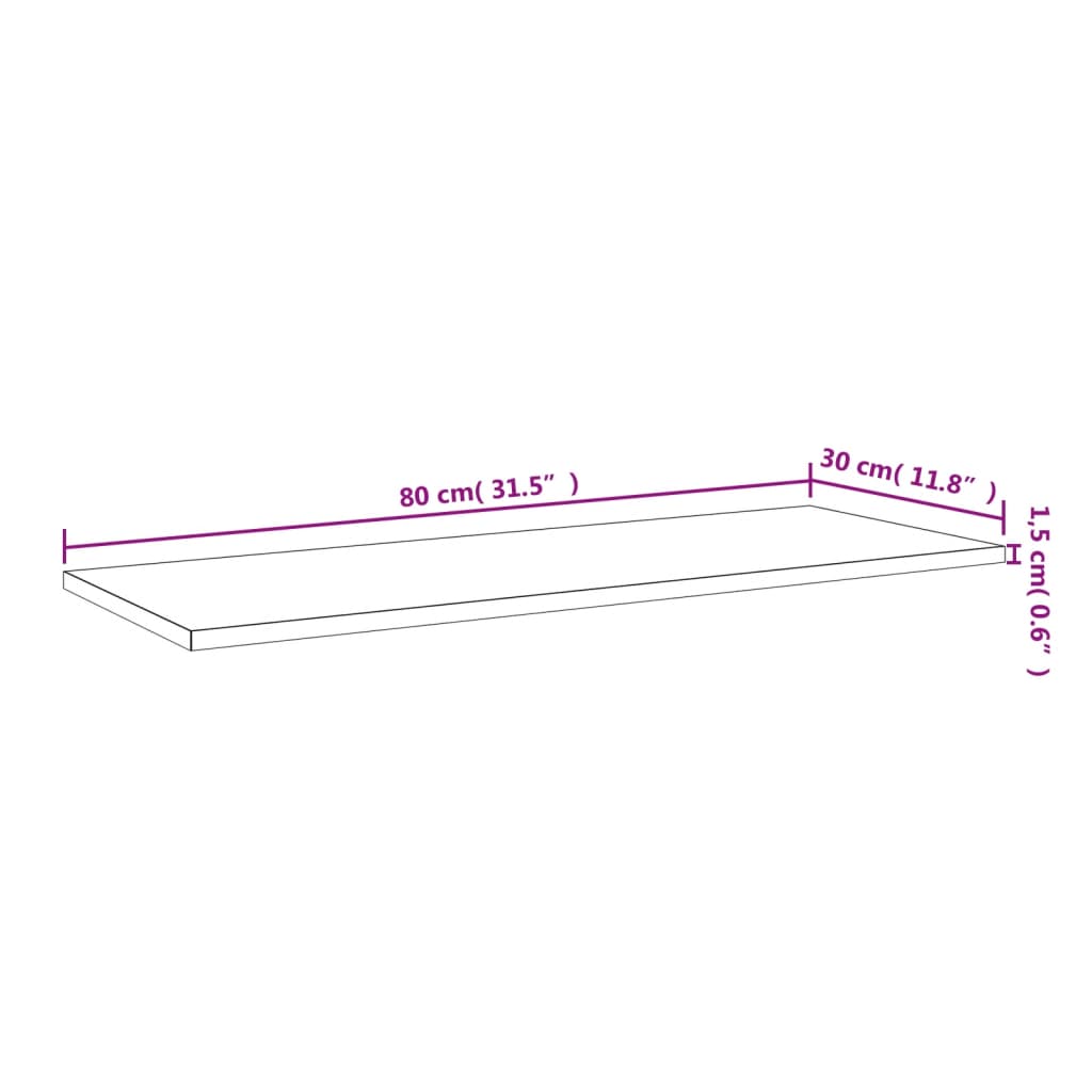 Police za knjige 8 kom visoki sjaj crne 80x30x1,5 cm od iverice