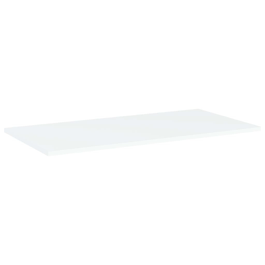 Police za knjige 4 kom bijele 80x40x1,5 cm konstruirano drvo