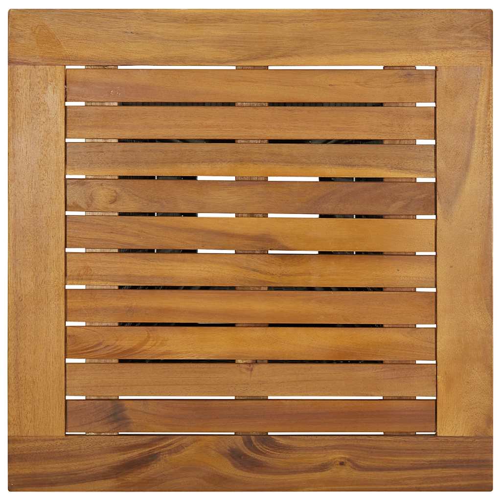 3-dijelni vrtni barski set od poliratana s jastucima sivi Siva 60 cm table length