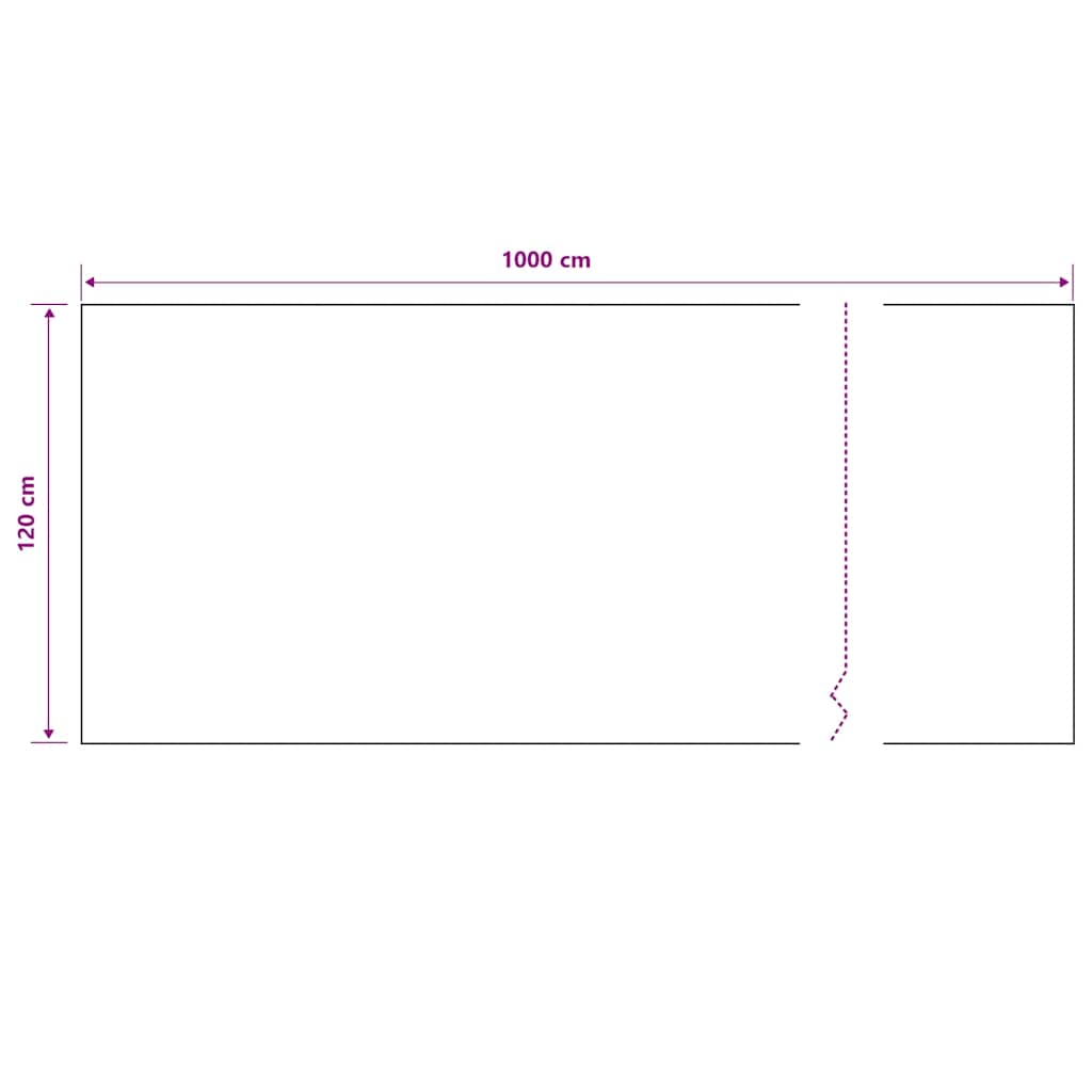 Mreža za privatnost crna 1,2 x 10 m HDPE 195 g/m²