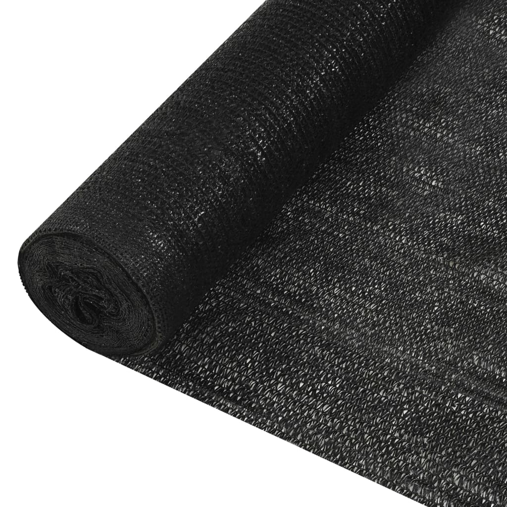 Mreža za privatnost crna 1,2 x 25 m HDPE 195 g/m²