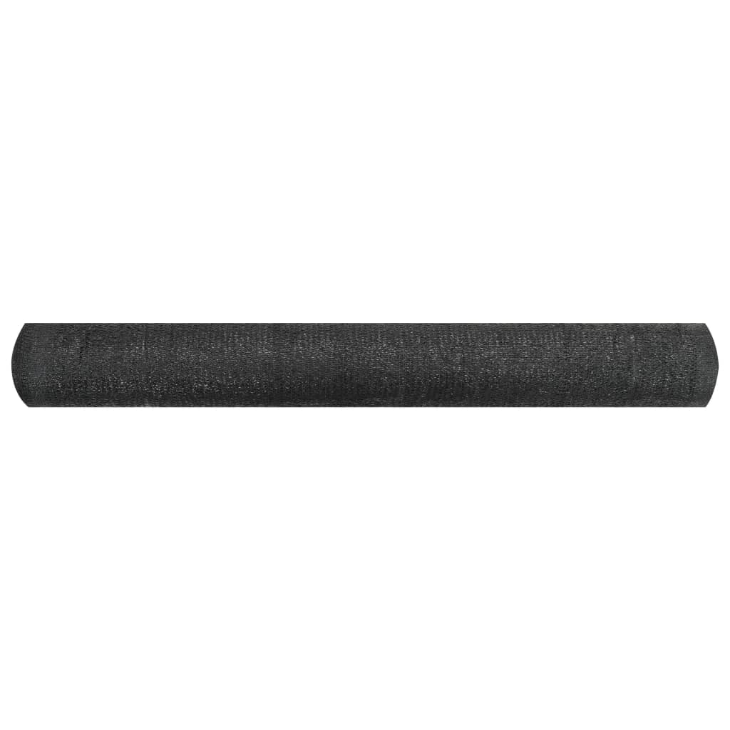 Mreža za privatnost crna 1,5 x 10 m HDPE 195 g/m²