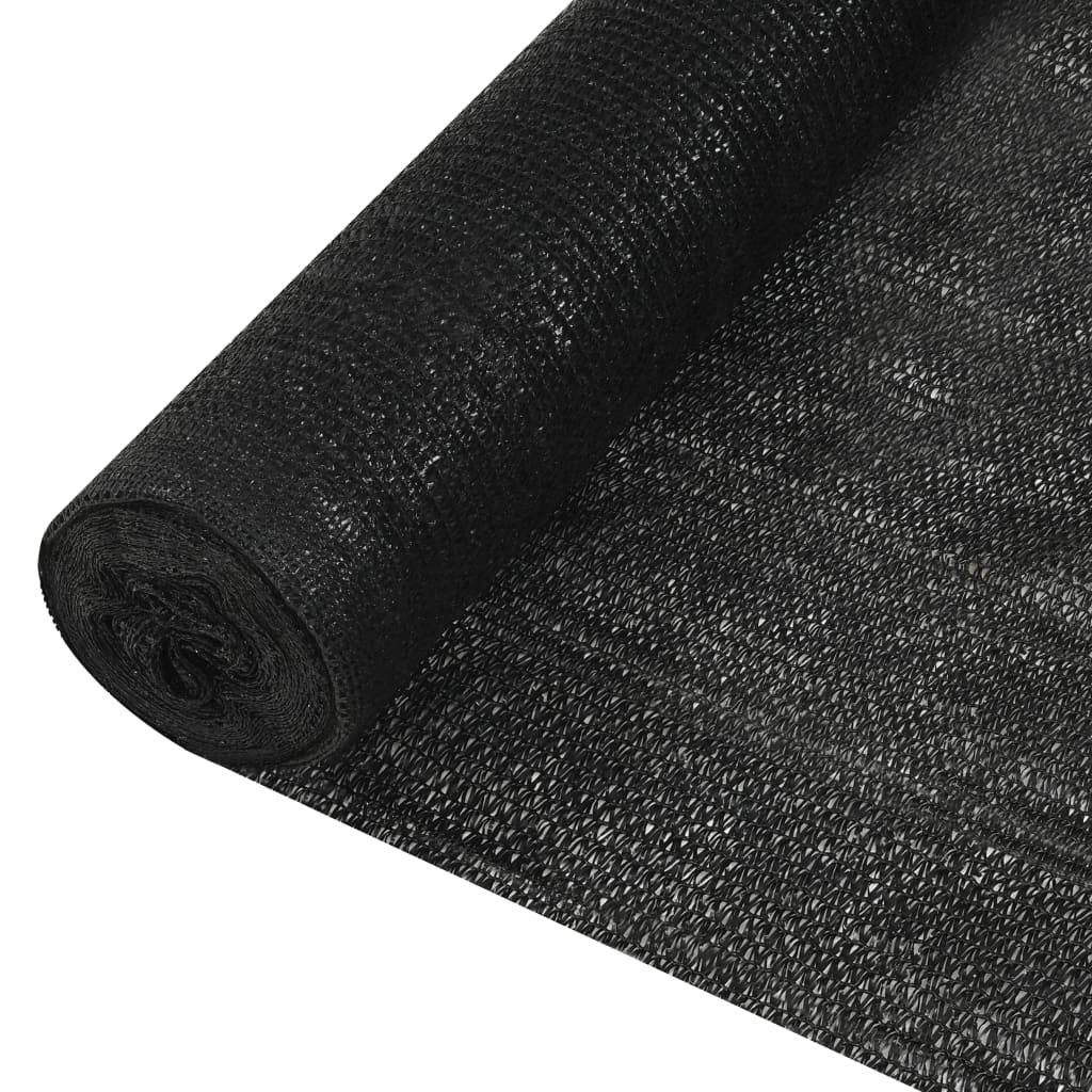 Mreža za privatnost crna 1,8 x 25 m HDPE 195 g/m²