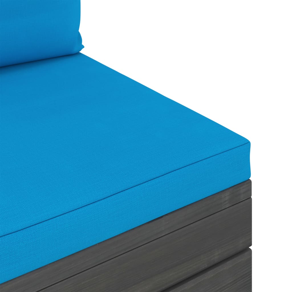 2-dijelna vrtna garnitura od paleta od borovine s jastucima