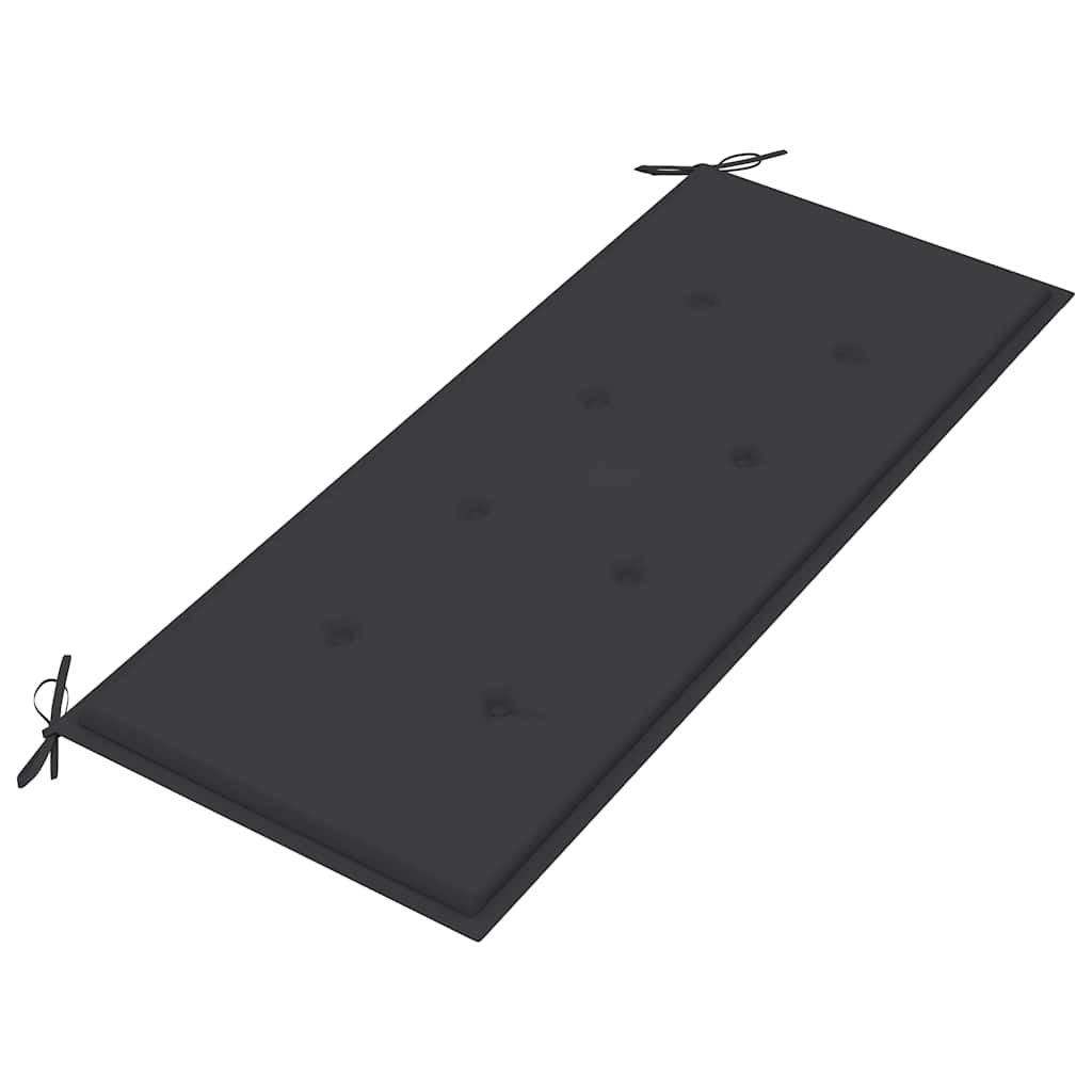 Sklopiva vrtna klupa s jastukom 118 cm od bambusa