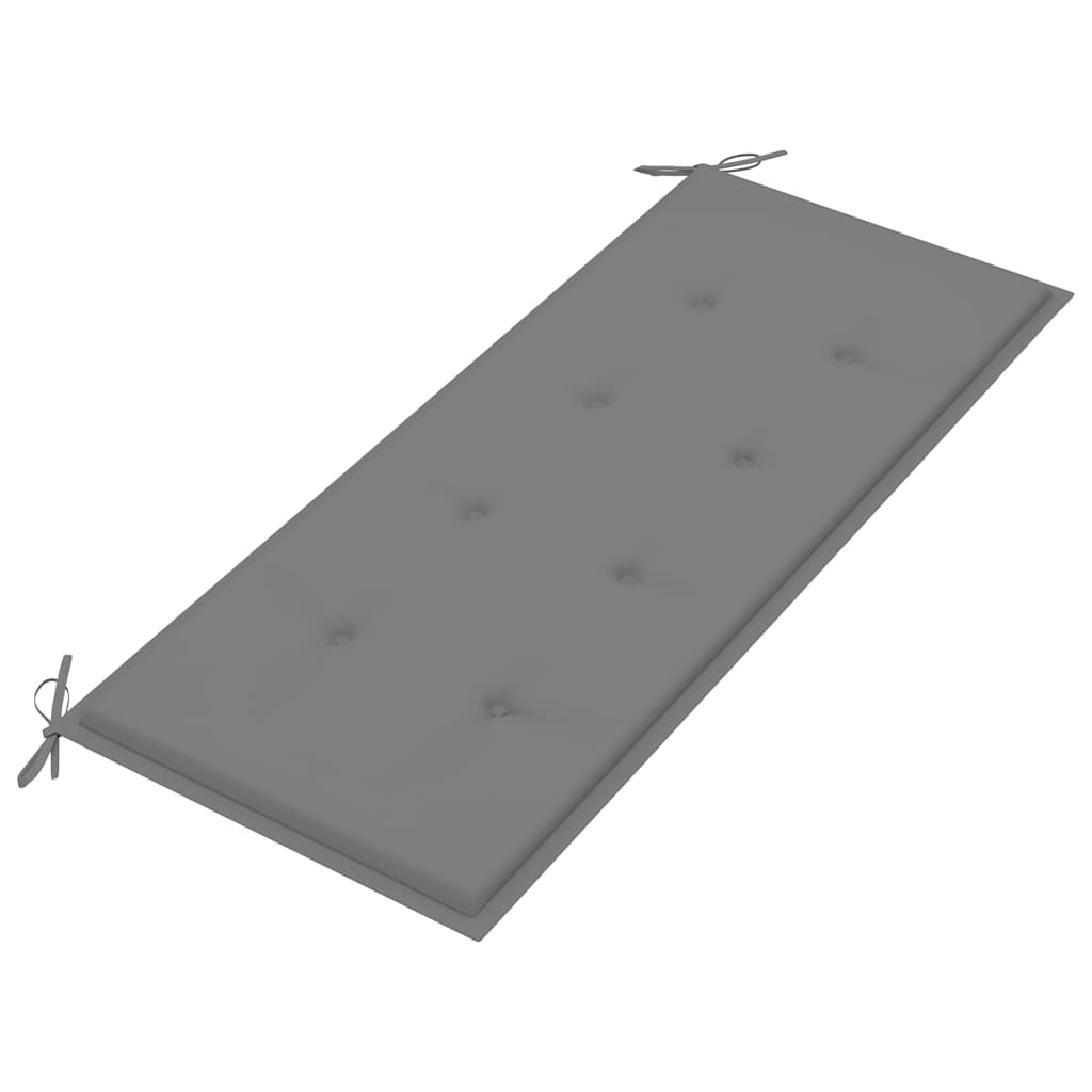 Sklopiva vrtna klupa s jastukom 118 cm od bambusa