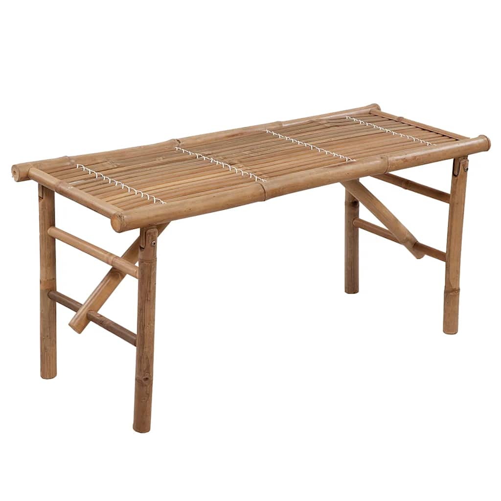 Sklopiva vrtna klupa s jastukom 118 cm od bambusa