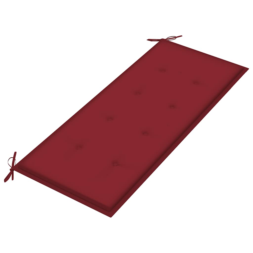 Sklopiva vrtna klupa s jastukom 118 cm od bambusa