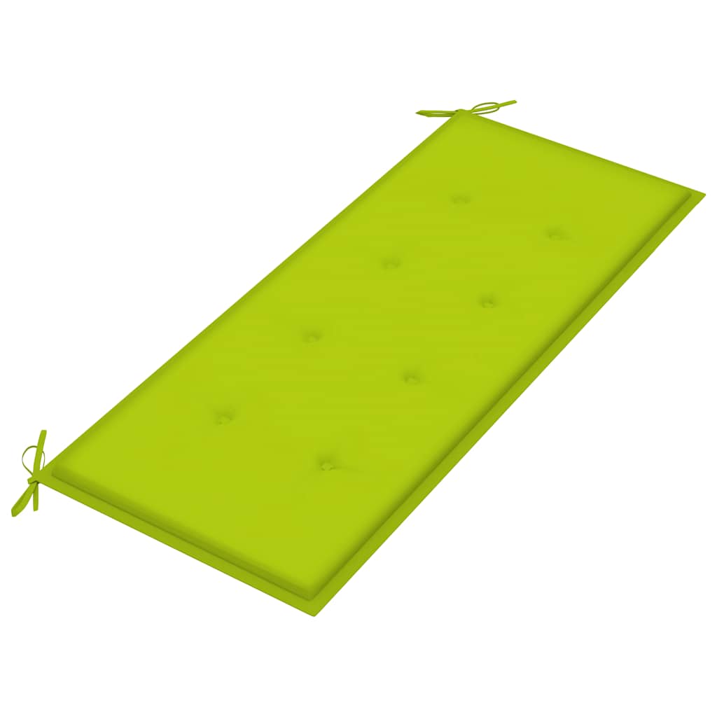 Sklopiva vrtna klupa s jastukom 118 cm od bambusa