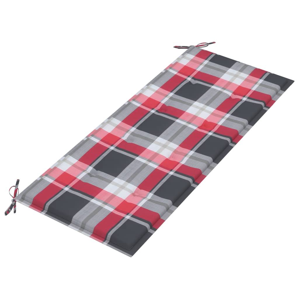 Sklopiva vrtna klupa s jastukom 118 cm od bambusa