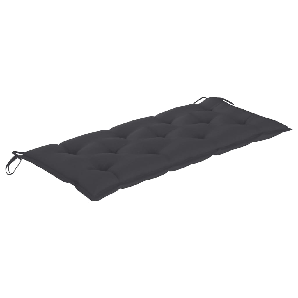 Sklopiva vrtna klupa s jastukom 118 cm od bambusa