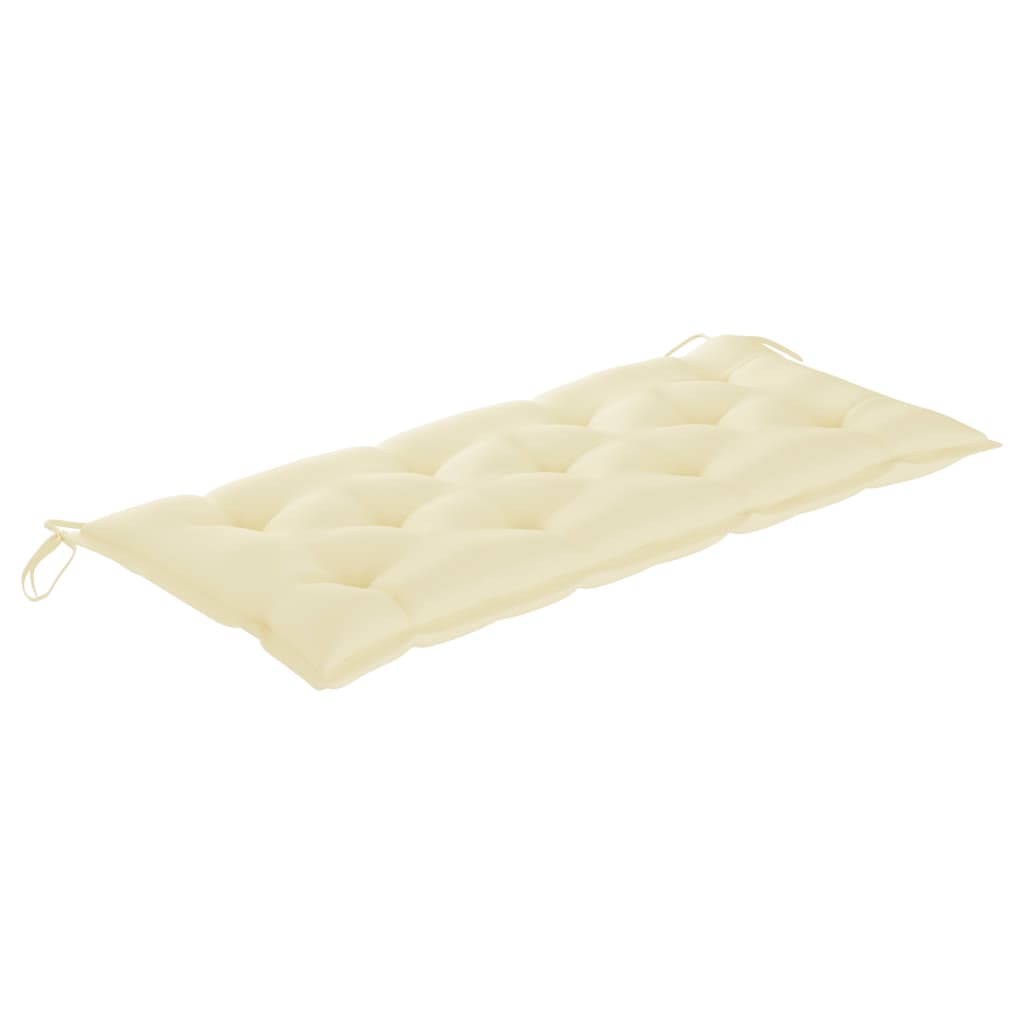 Sklopiva vrtna klupa s jastukom 118 cm od bambusa