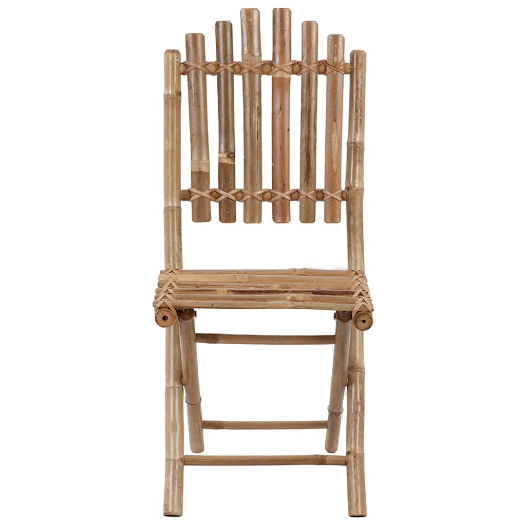 5-dijelni sklopivi vrtni blagovaonski set od bambusa