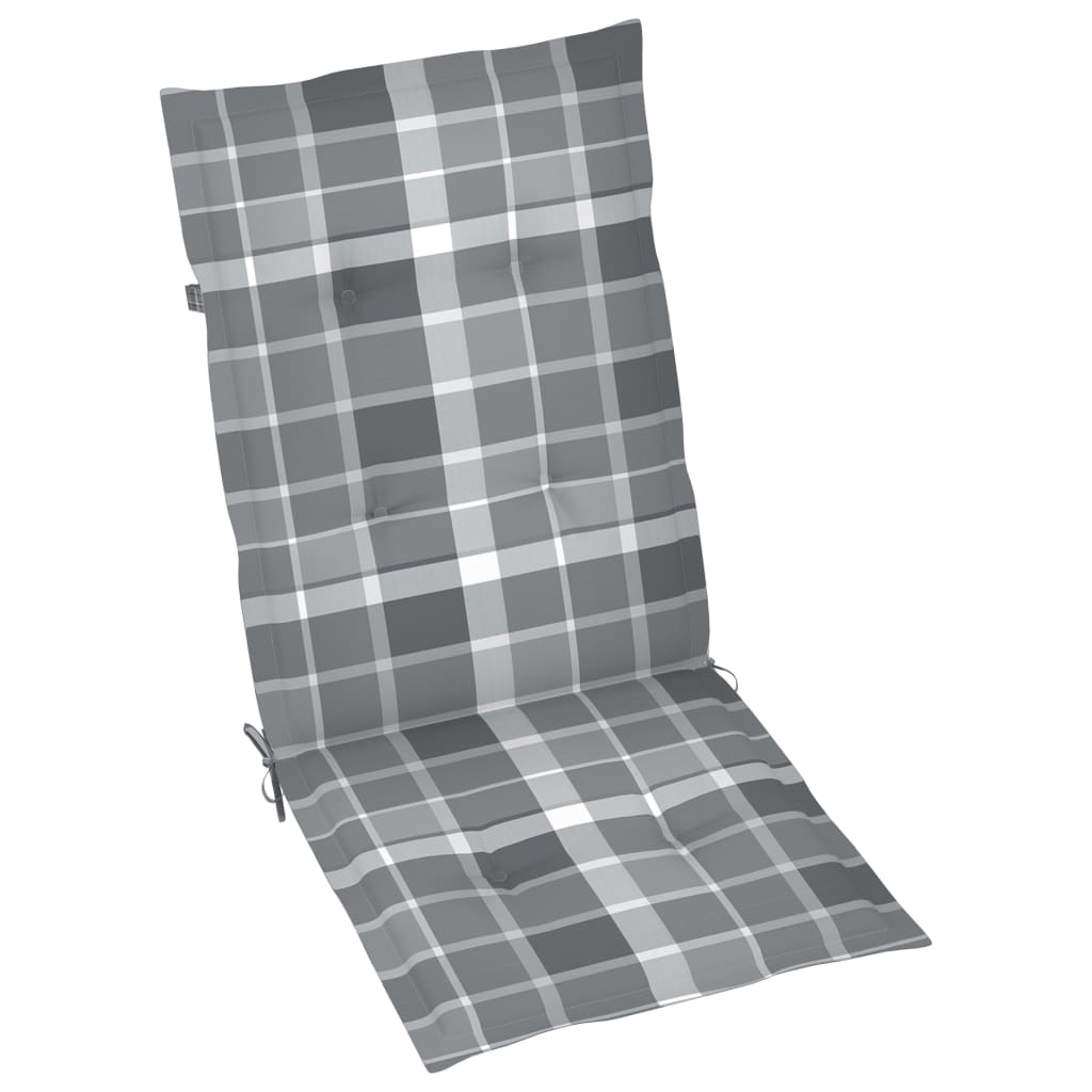 Sklopive vrtne stolice s jastucima 3 kom od bagremovog drva