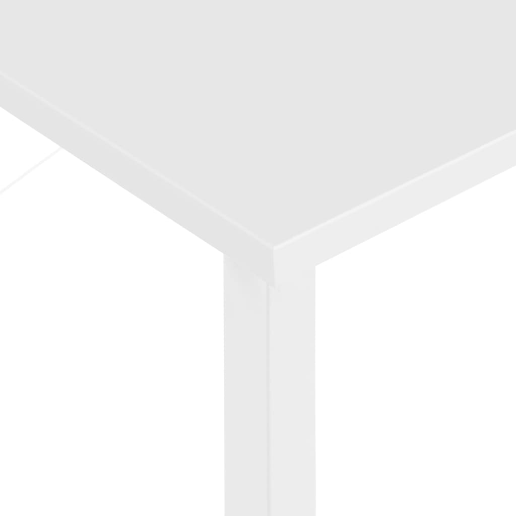 Stol za računalo bijeli 80 x 40 x 72 cm od MDF-a i metala