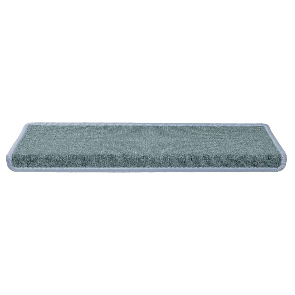 Prostirke za stepenice 15 kom 65x21x4 cm morsko plave pravokutne rubove