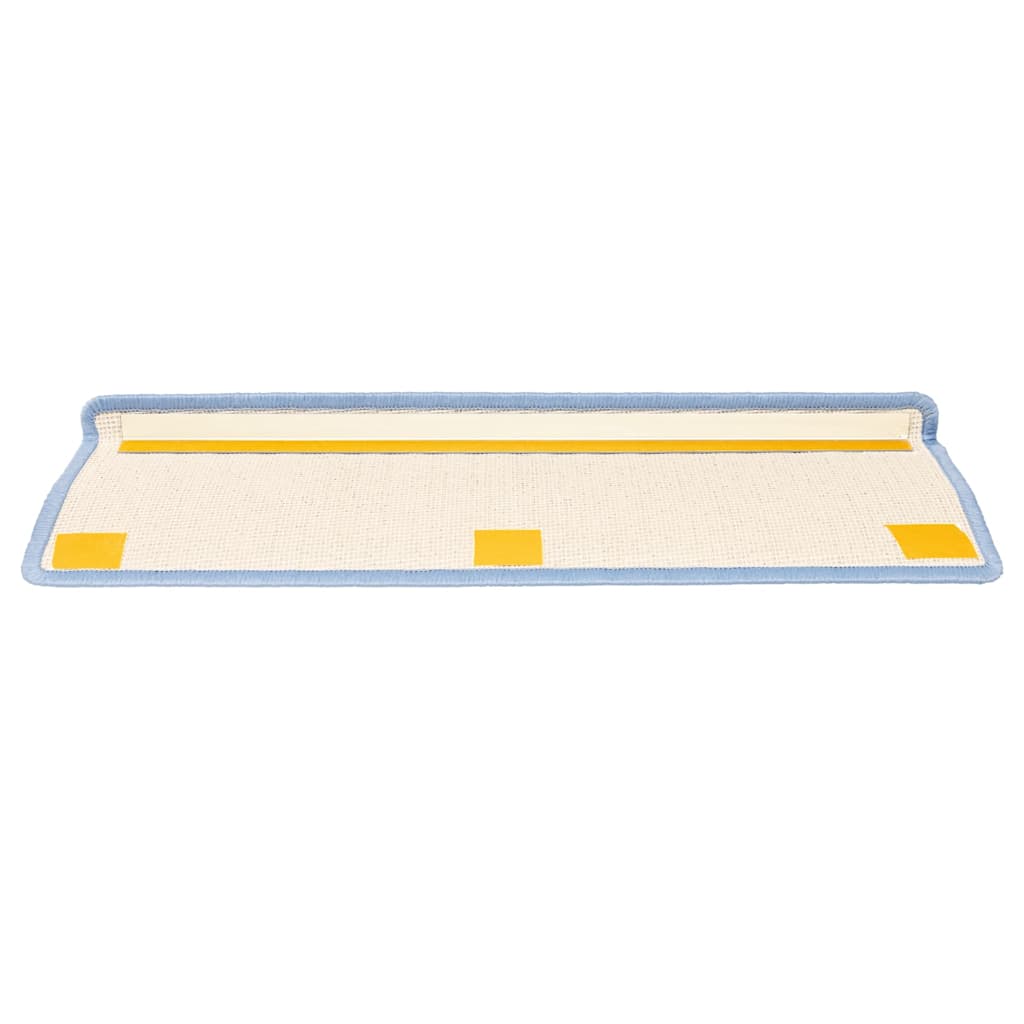 Prostirke za stepenice 15 kom 65x21x4 cm morsko plave pravokutne rubove