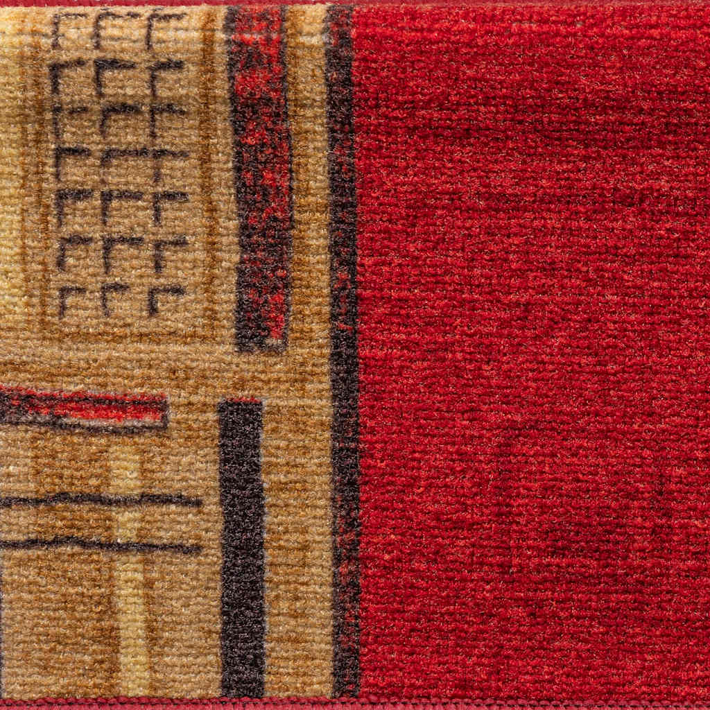 Samoljepljivi otirači za stepenice 15 kom 65x21x4 cm crveni