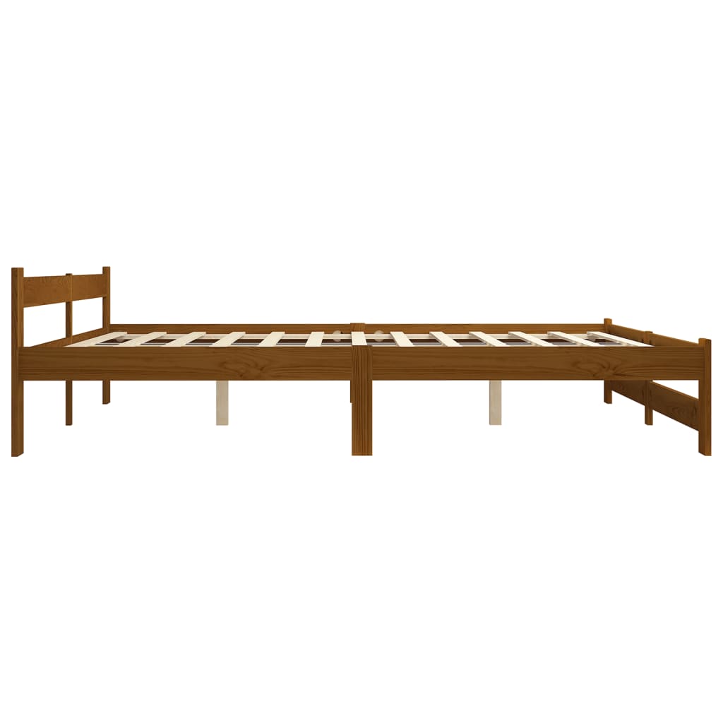 Okvir za krevet od masivne borovine boja meda 160 x 200 cm
