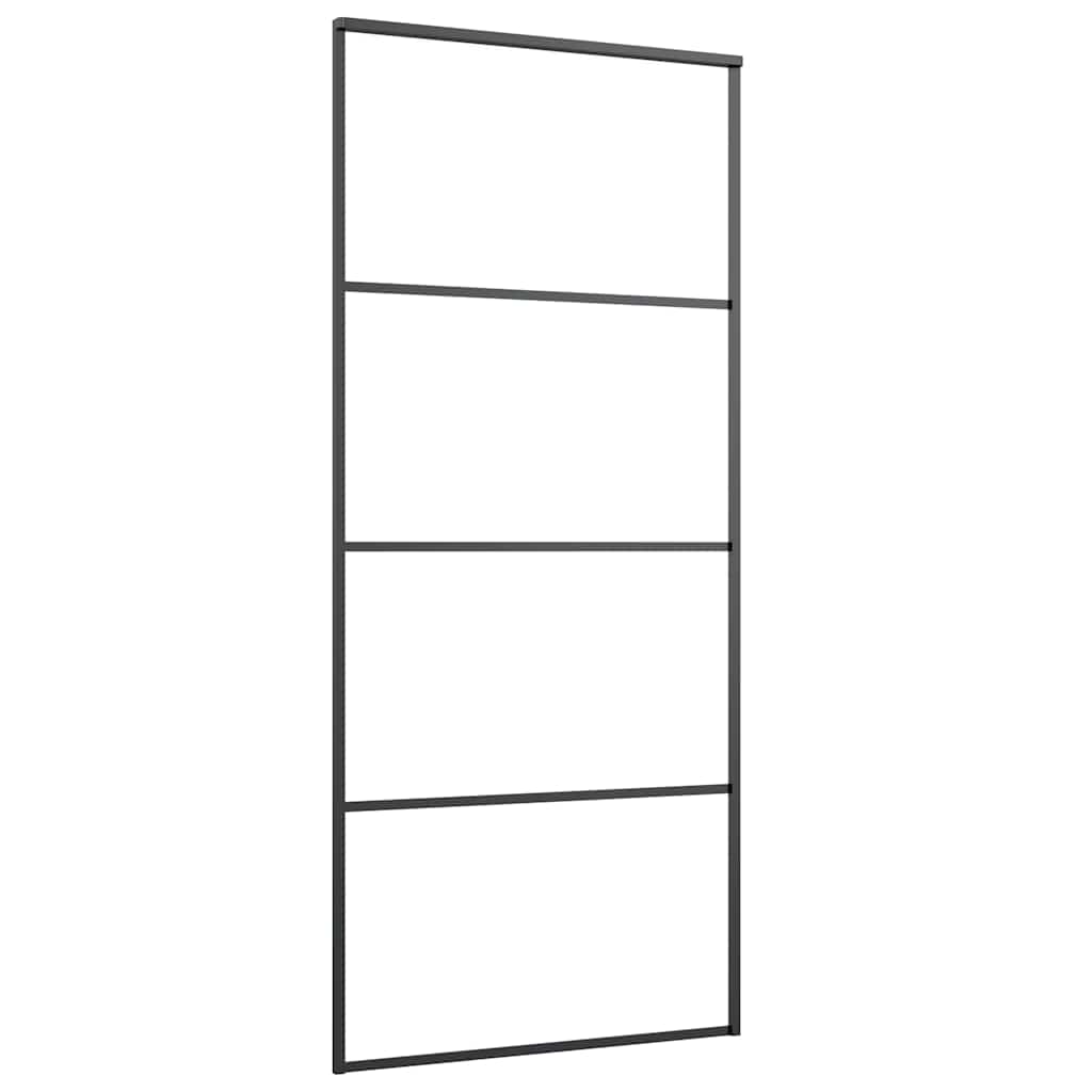 Klizna vrata od aluminija i stakla ESG 90 x 205 cm crna