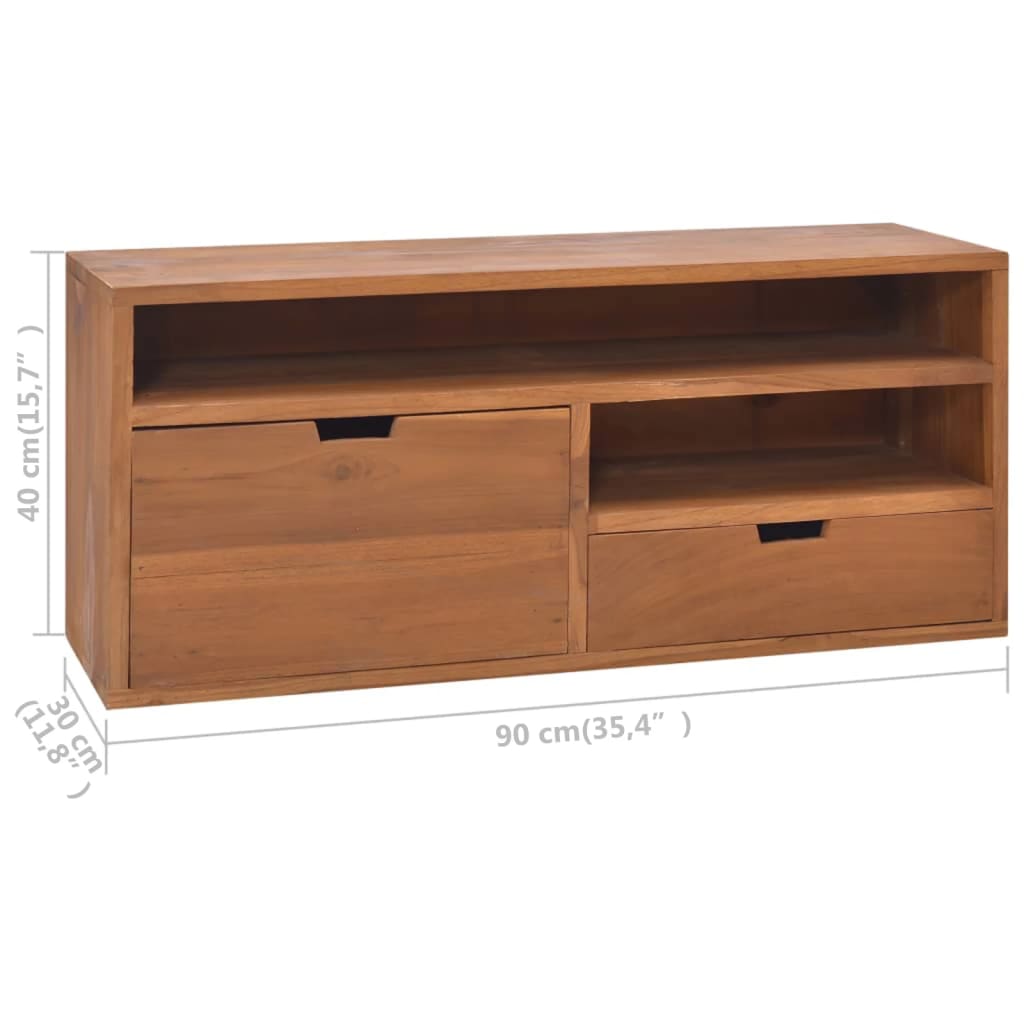 TV ormarić 90 x 30 x 40 cm od masivne tikovine