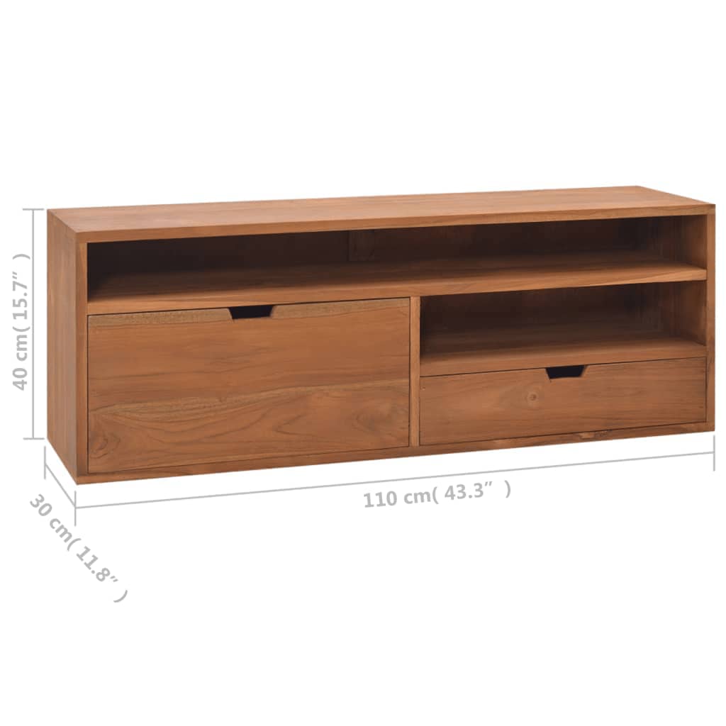 TV ormarić 110 x 30 x 40 cm od masivne tikovine