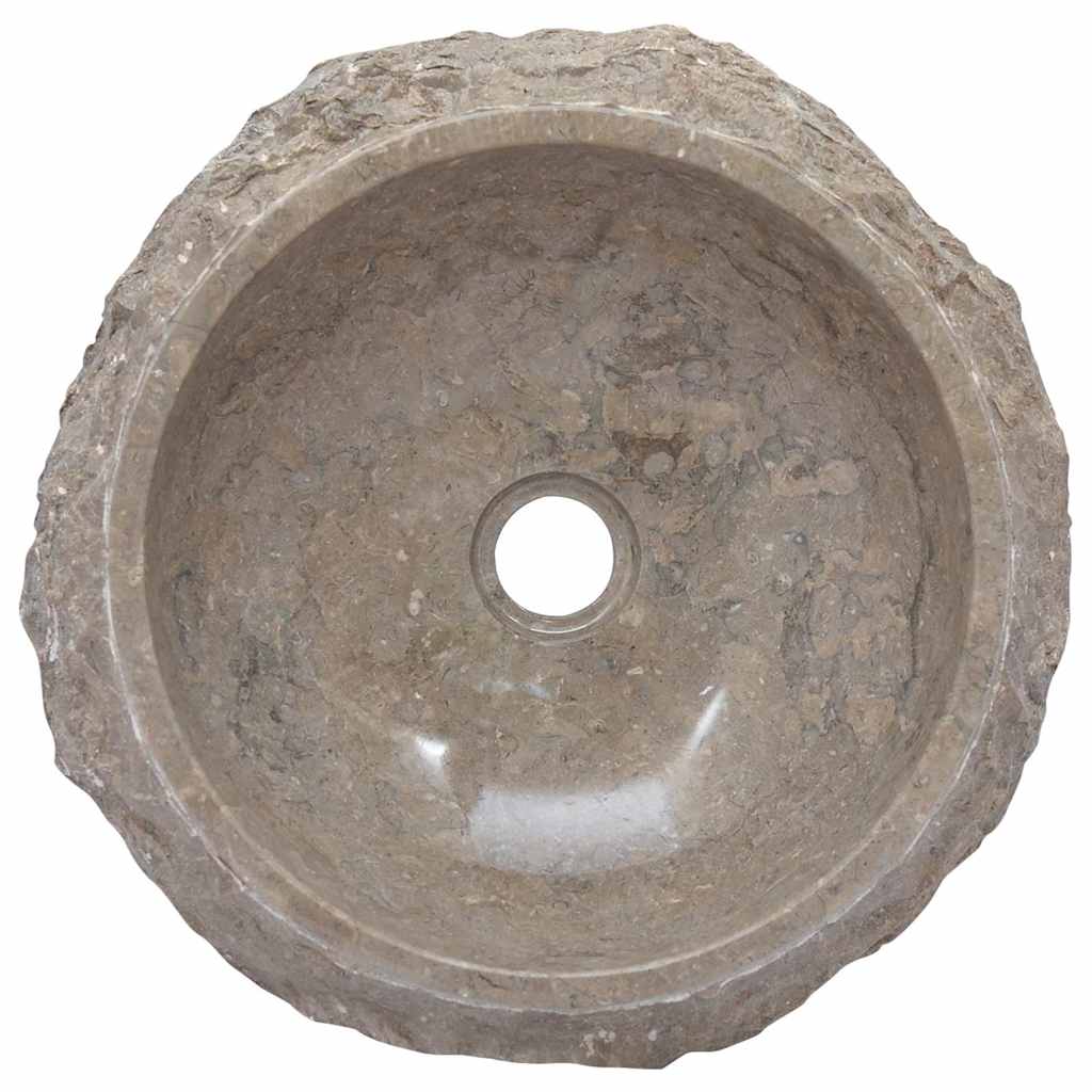 Umivaonik sivi Ø 40 x 12 cm mramorni Siva