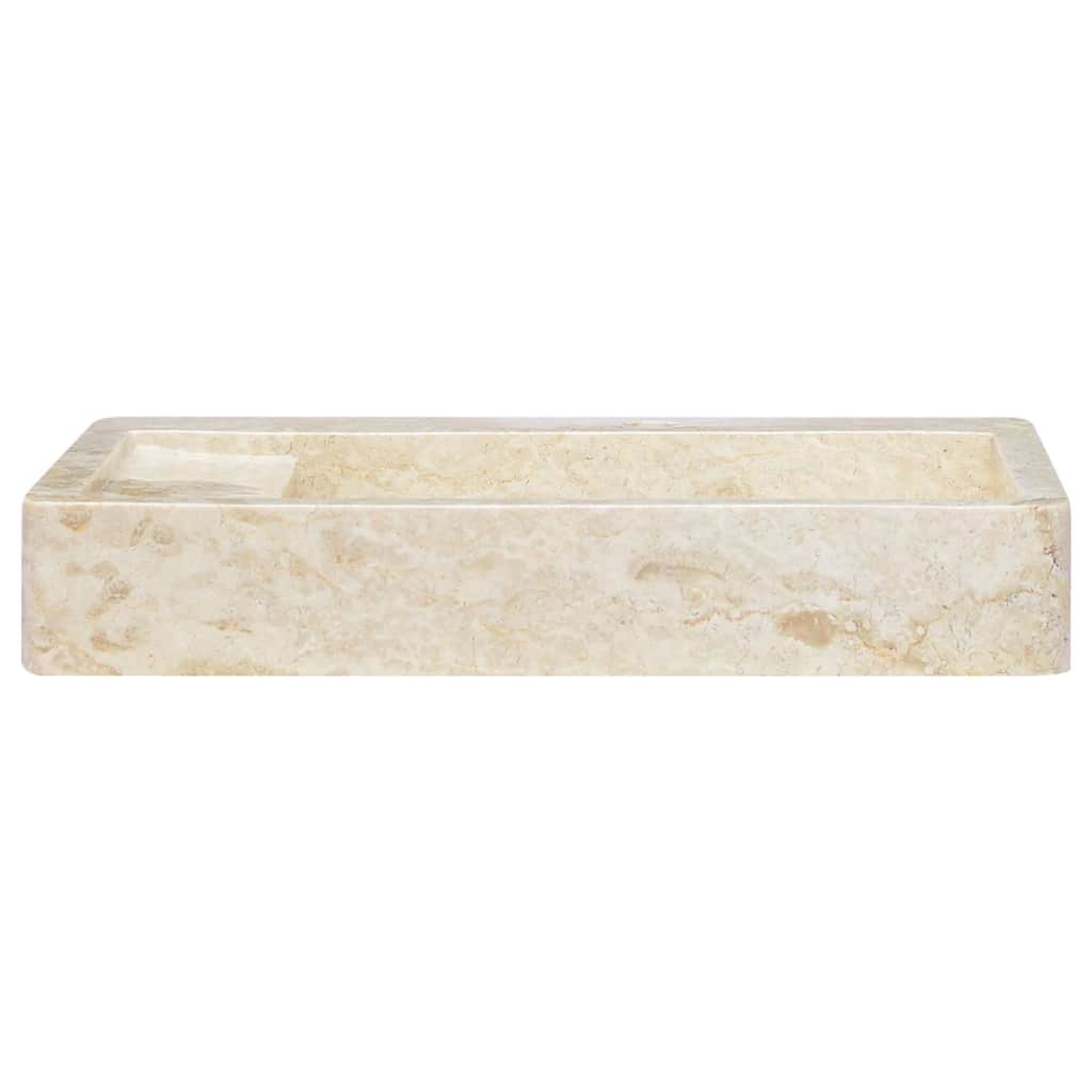 Umivaonik krem 58 x 39 x 10 cm mramorni