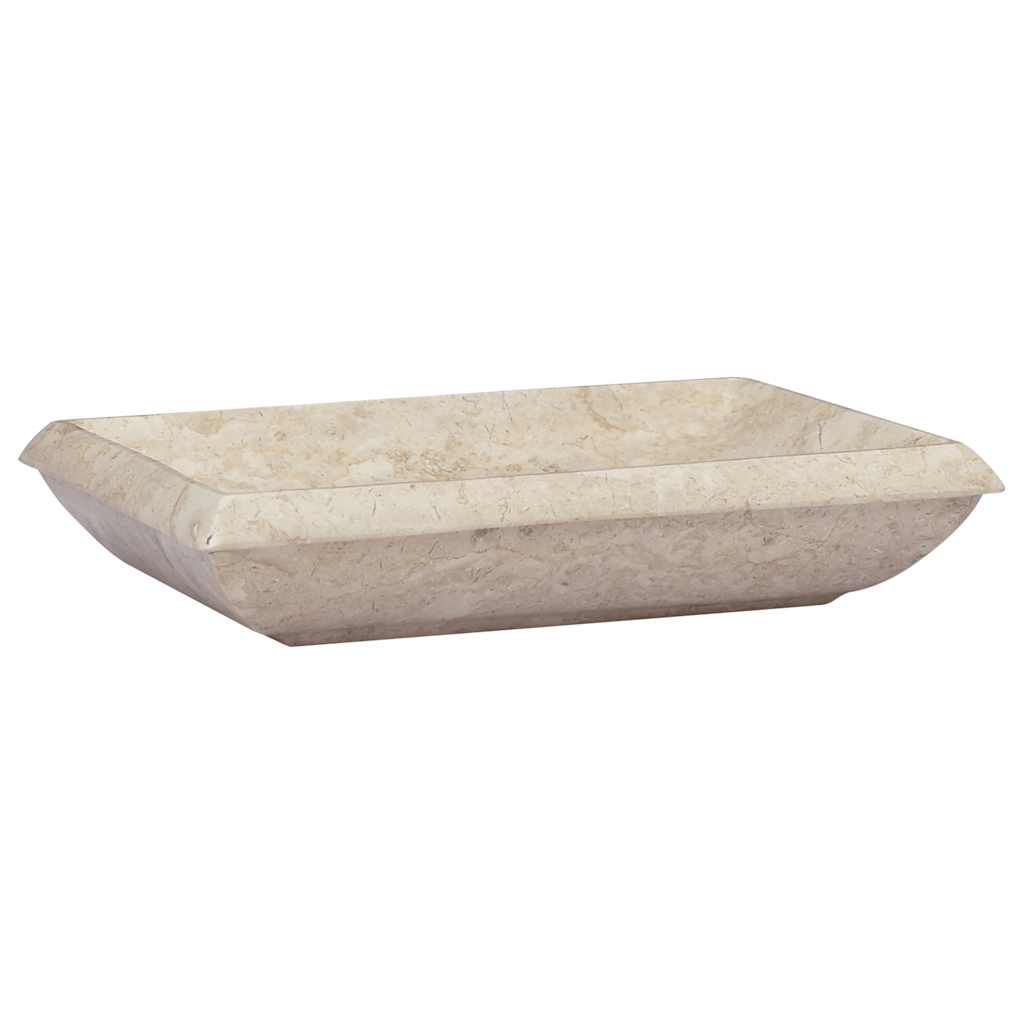 Umivaonik krem boje 50 x 35 x 10 cm mramorni