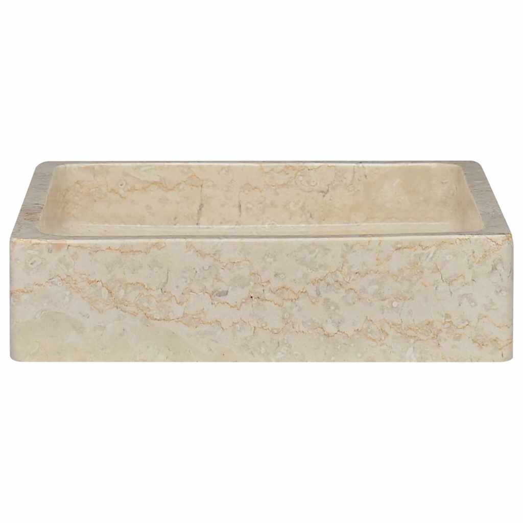 Umivaonik krem 40 x 40 x 10 cm mramorni