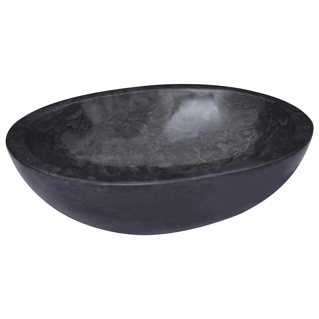 Umivaonik crni 53 x 40 x 15 cm mramorni