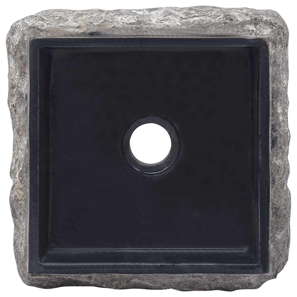 Umivaonik crni 30 x 30 x 13 cm mramorni