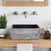 Umivaonik crni 30 x 30 x 13 cm mramorni