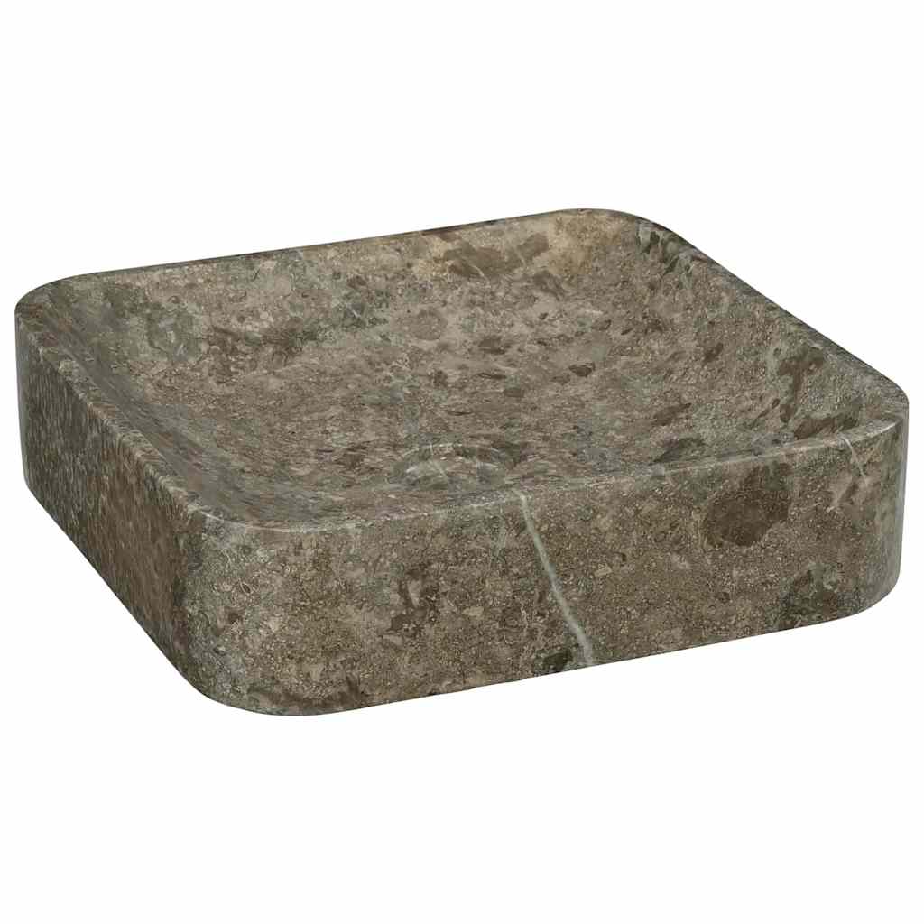 Umivaonik sivi 40 x 40 x 10 cm mramorni