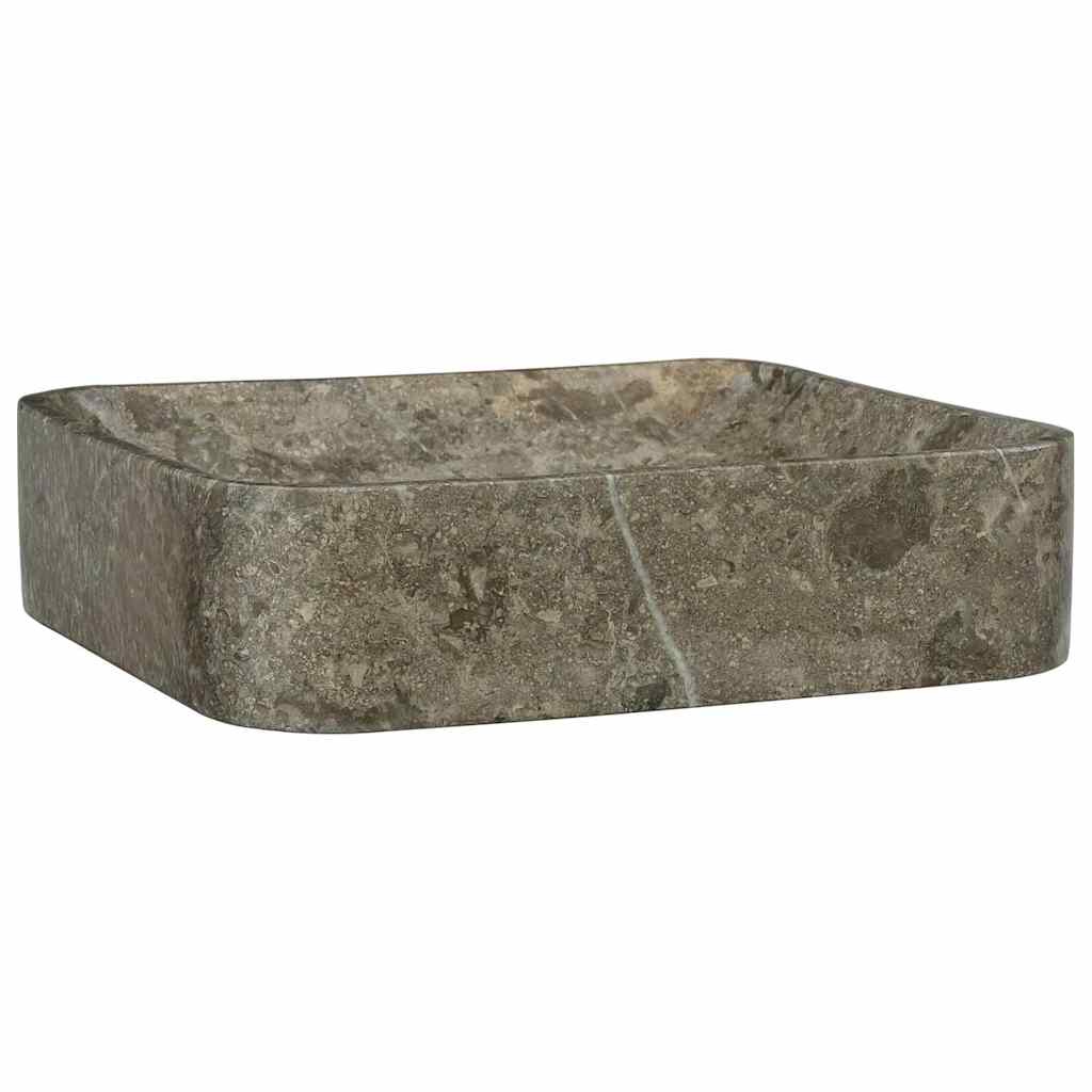 Umivaonik sivi 40 x 40 x 10 cm mramorni