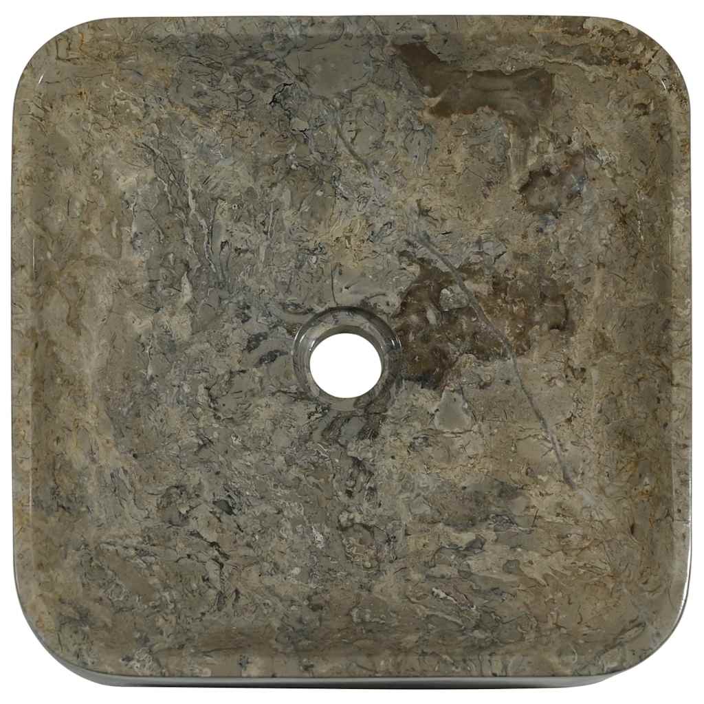 Umivaonik sivi 40 x 40 x 10 cm mramorni