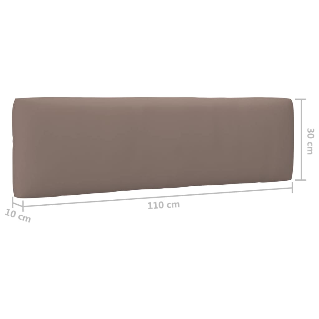 Srednja vrtna sofa od paleta od bijelo impregnirane borovine