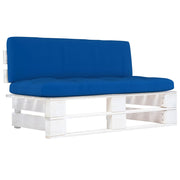 Srednja vrtna sofa od paleta od bijelo impregnirane borovine