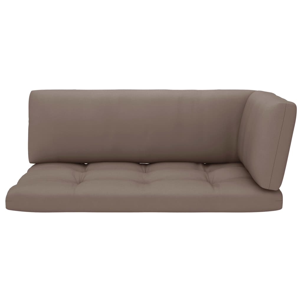 Kutna vrtna sofa od paleta od crno impregnirane borovine