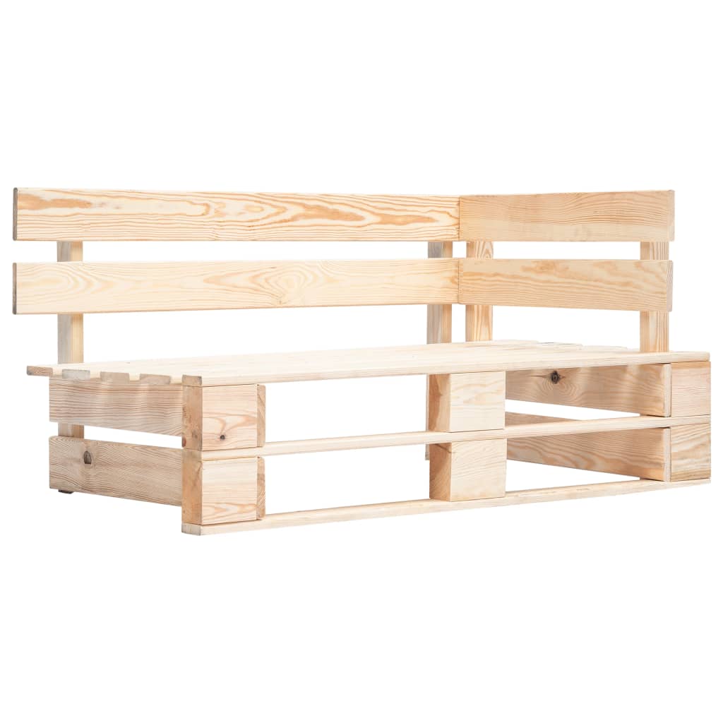 Kutna vrtna sofa od paleta od impregnirane borovine