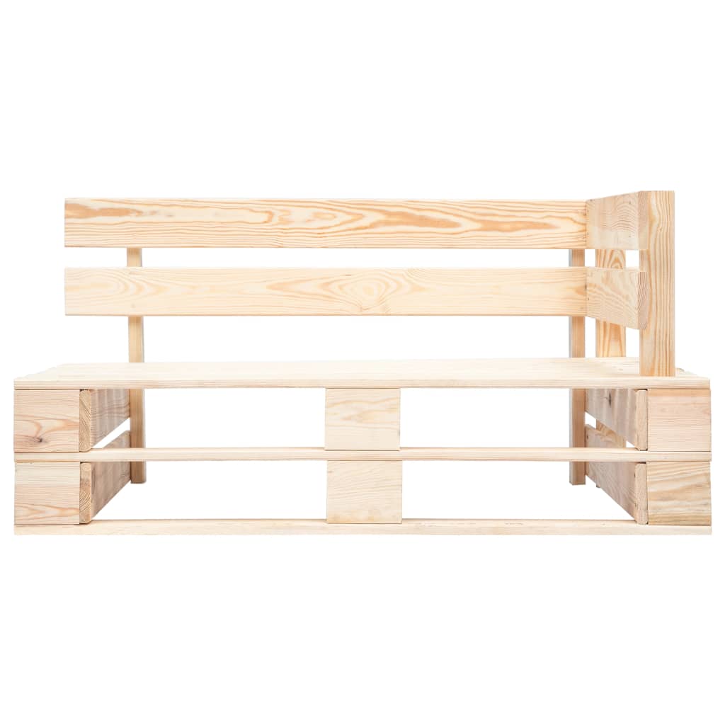 Kutna vrtna sofa od paleta od impregnirane borovine