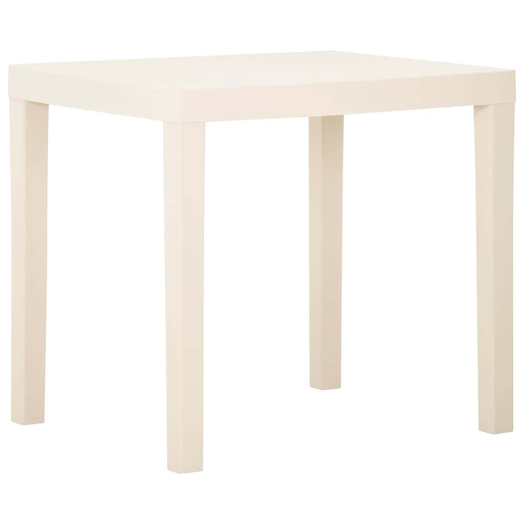 Vrtni stol bijeli 79 x 65 x 72 cm plastični