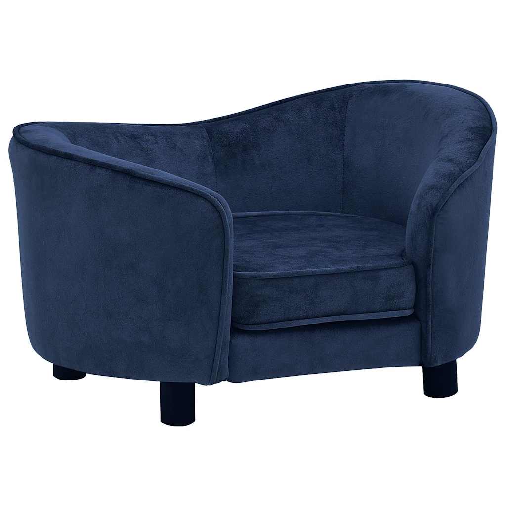 Sofa za pse plava 69 x 49 x 40 cm plišana