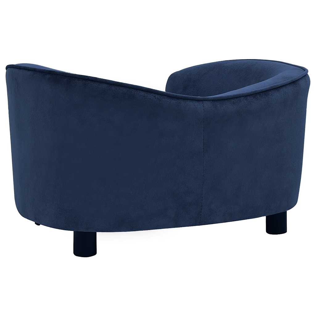 Sofa za pse plava 69 x 49 x 40 cm plišana