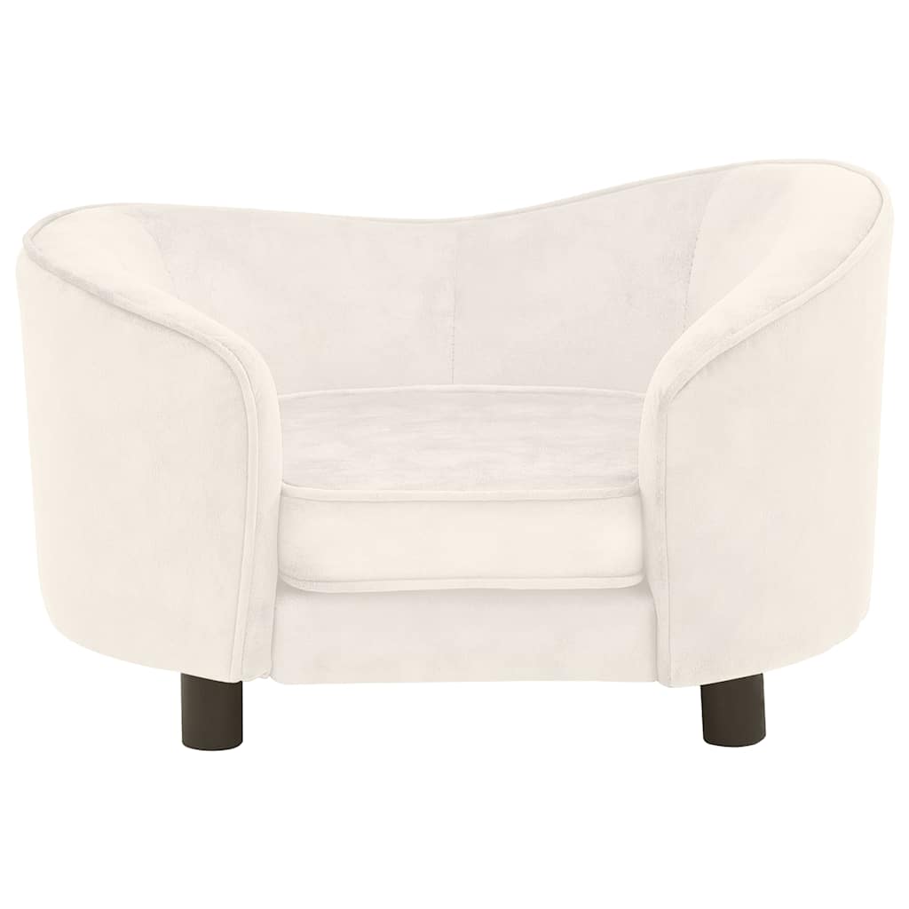 Sofa za pse krem 69 x 49 x 40 cm plišana