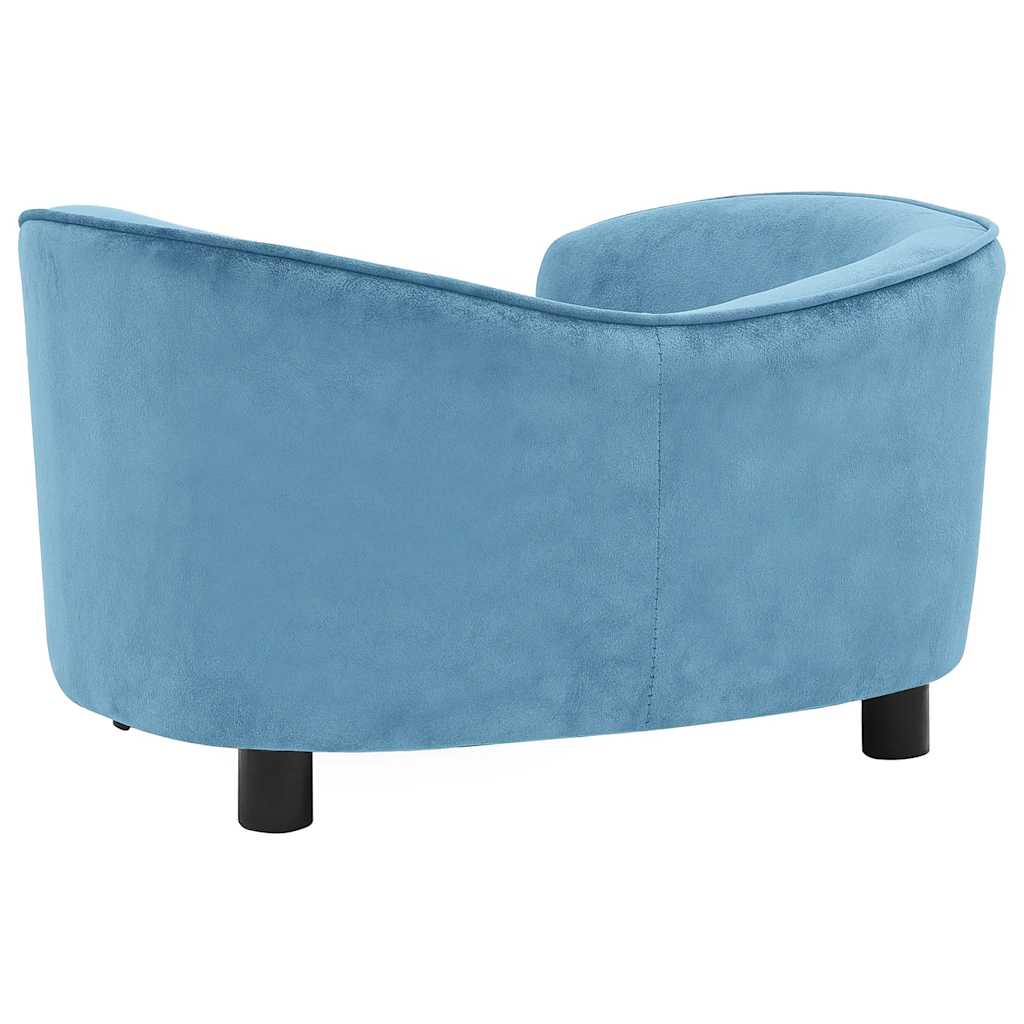 Sofa za pse tirkizna 69 x 49 x 40 cm plišana