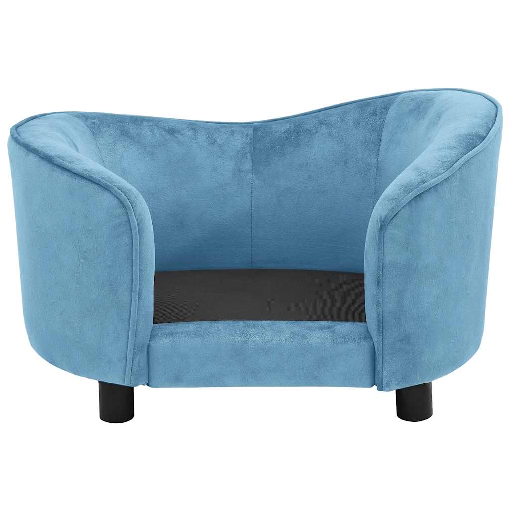 Sofa za pse tirkizna 69 x 49 x 40 cm plišana