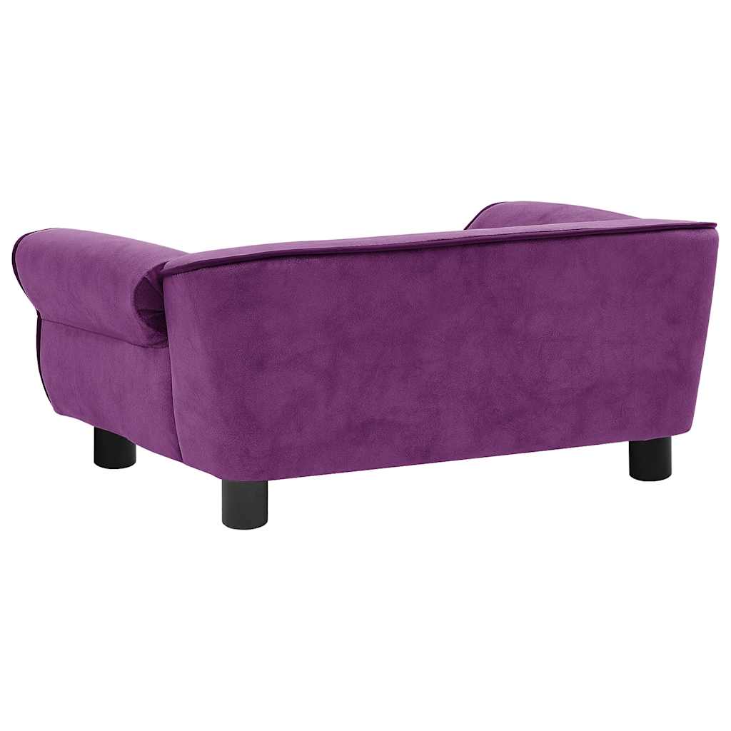 Sofa za pse bordo 72 x 45 x 30 cm plišana