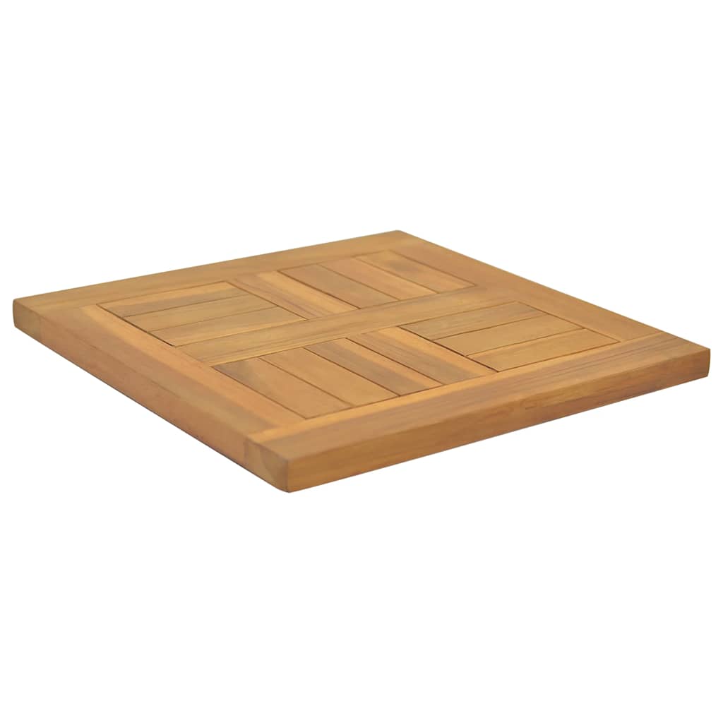 Četvrtasta stolna ploča 40 x 40 x 2,5 cm od masivne tikovine